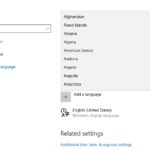 Windows 10 regional settings