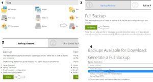 cPanel full backup