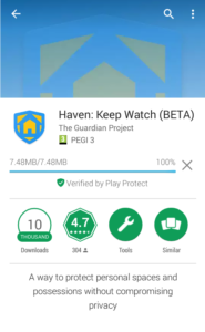 Haven Keep Watch installing