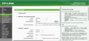TP-Link WPA password