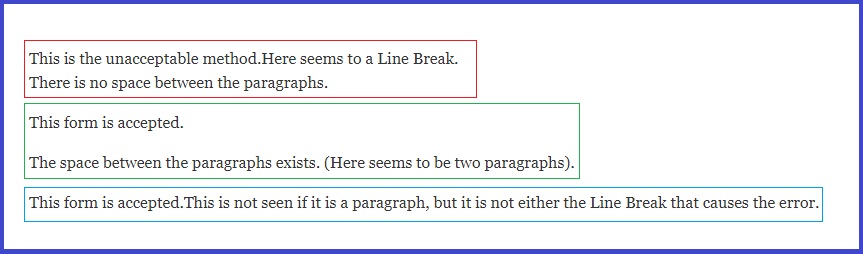 Solve "Too Many Line Breaks..."