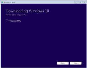 Manually download and install Windows 10