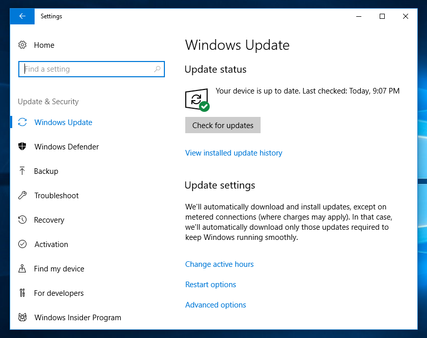 installing updates manually in windows 10