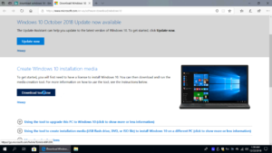 Download a copy of Windows 10 from Microsoft