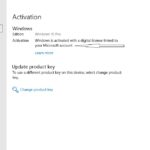 Windows 10 digital licnse linked to microsoft account
