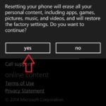 Windows Phone 8 tap yes