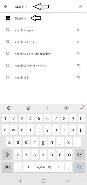 Search on Google Play store